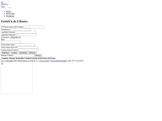 modulos/sucursales/viewSucursales screenshot