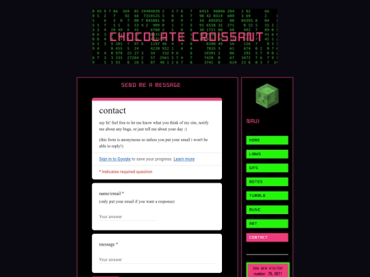 contact screenshot