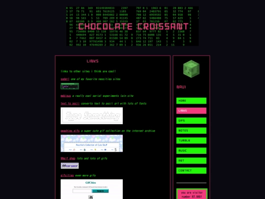 links screenshot