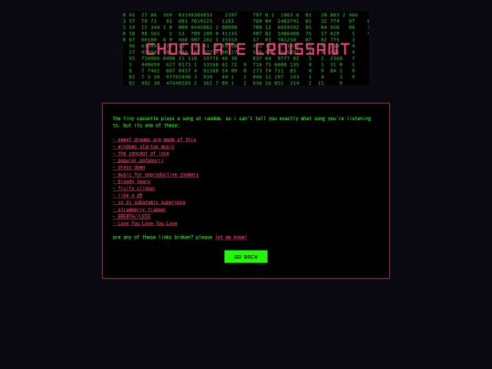 songlist screenshot