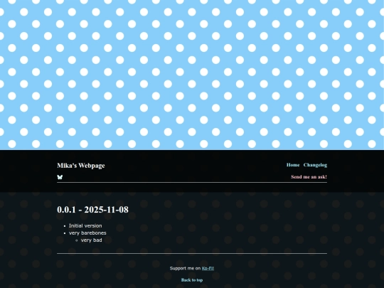 changelog screenshot