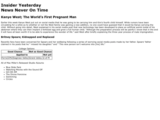 index screenshot