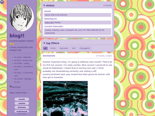 blog screenshot