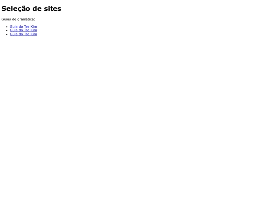 links screenshot