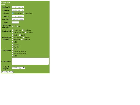 registroEscolar screenshot