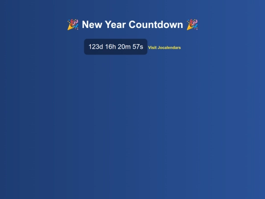 New Year Countdown screenshot