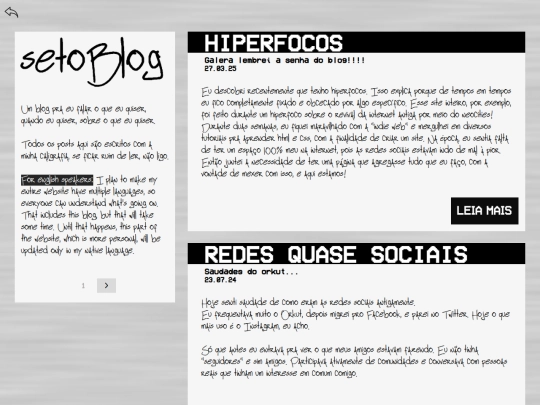 blog/home screenshot