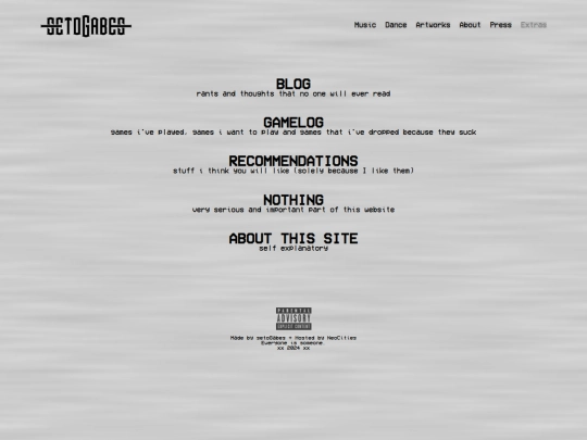 extras screenshot