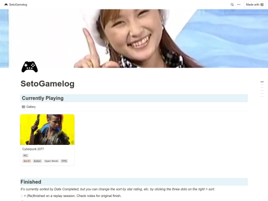 gamelog screenshot
