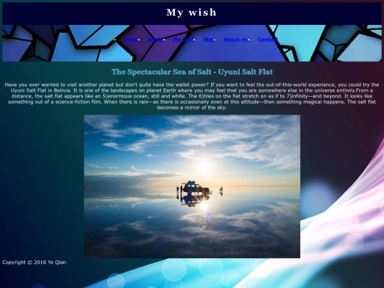 My wish screenshot