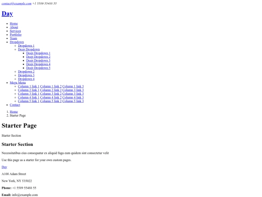 starter-page screenshot