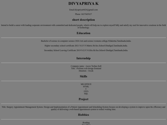 sample screenshot