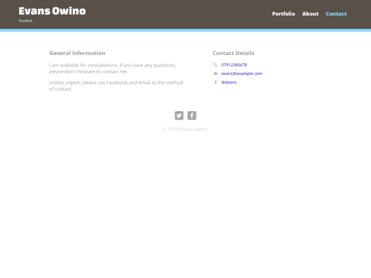 contact screenshot