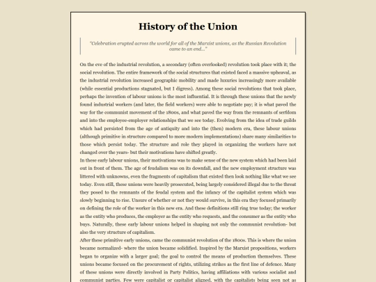 posts/unions screenshot