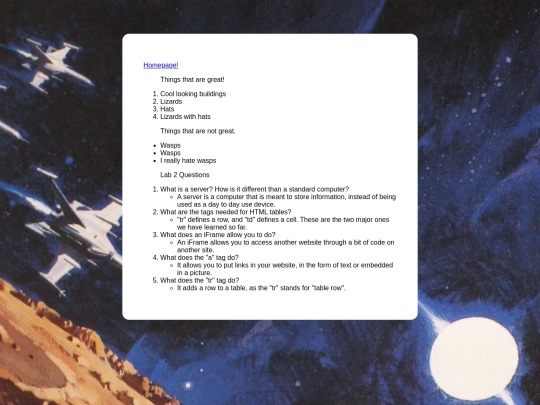 webDevLab2 screenshot