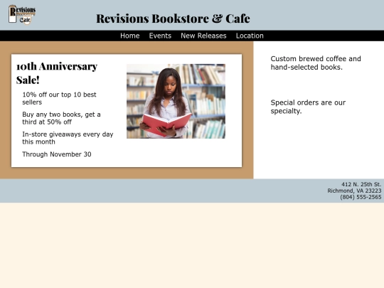 bookstore screenshot