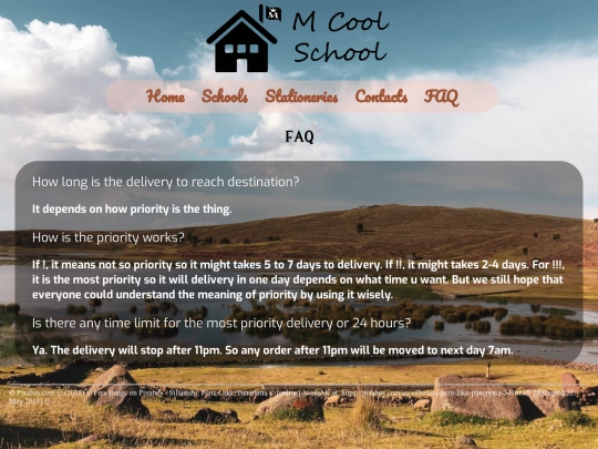 faq screenshot