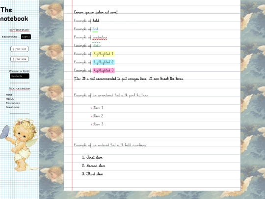 templates/number03/linedpaper screenshot