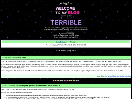 about/blog screenshot