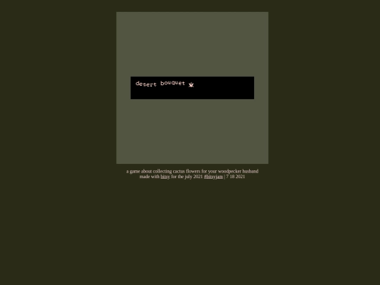 games/bitsy/desert_bouquet screenshot
