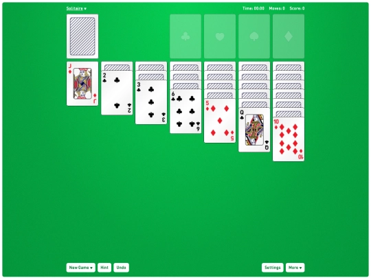 games/solitaire screenshot