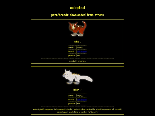 petzone/listingz/adopted screenshot