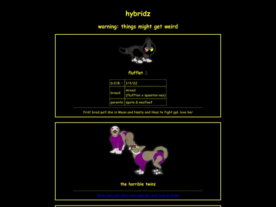 petzone/listingz/hybridz screenshot