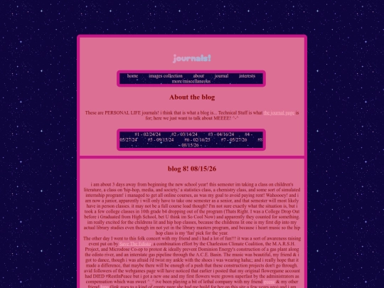 blog screenshot
