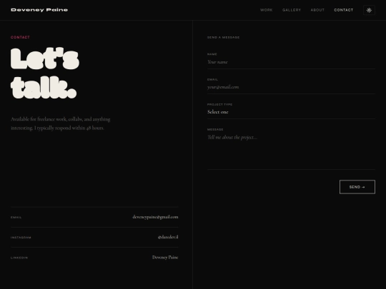 contact screenshot