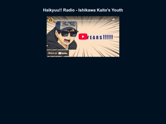 songs/haikyuu-radio screenshot