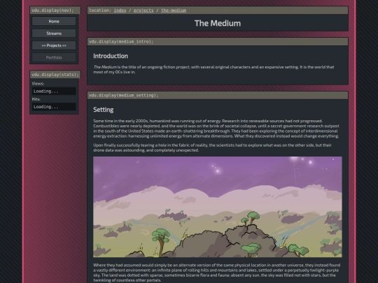 projects/the-medium screenshot
