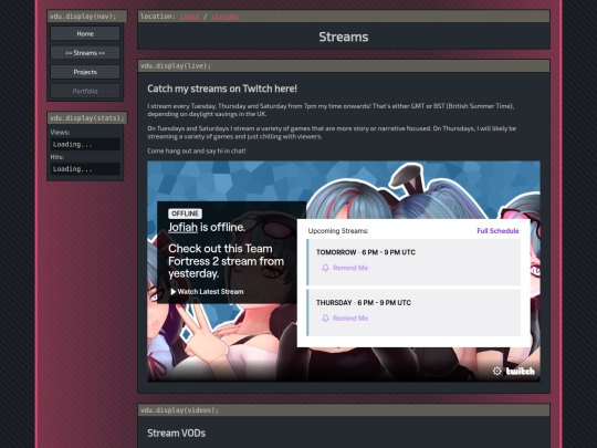 streams screenshot