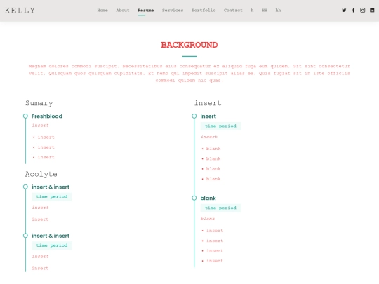 resume screenshot
