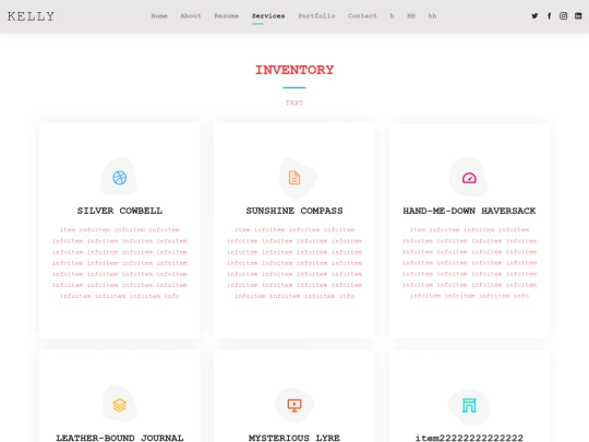 services screenshot