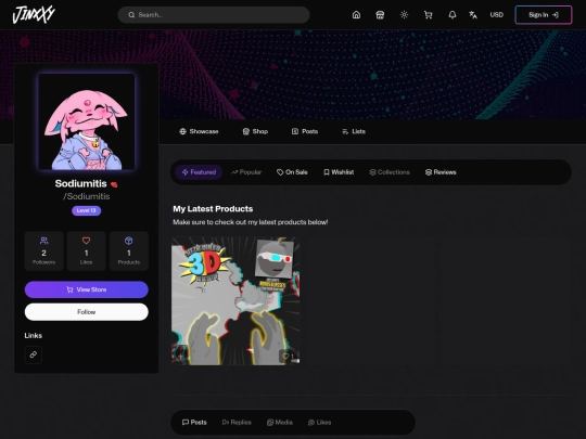support screenshot