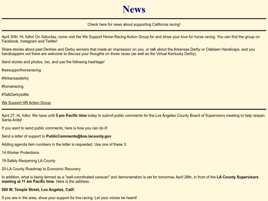 News screenshot