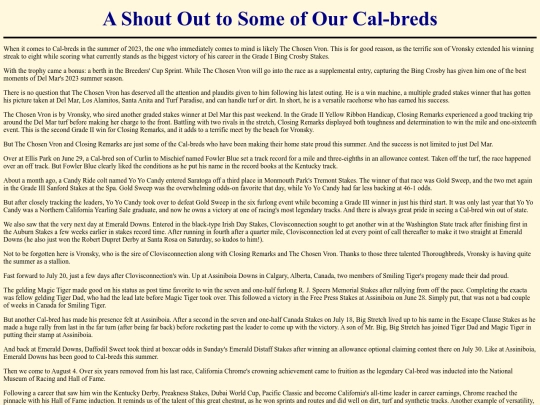 Writings/ShoutOutToCalBreds screenshot