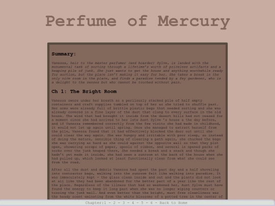 Writing/perfumeofmercury screenshot