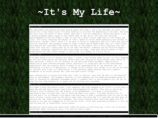 blog screenshot