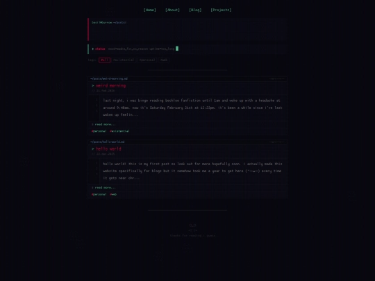 html/blog screenshot