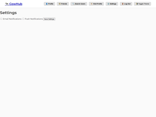 settings screenshot
