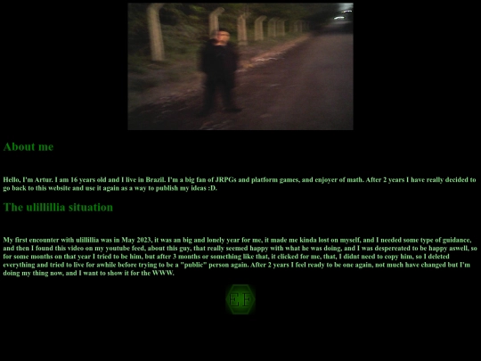 aboutme screenshot