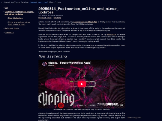 2025/08/14/Postmortem-online-minor-updates screenshot