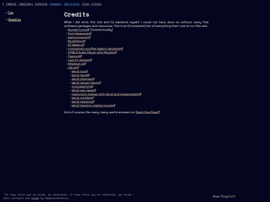 credits screenshot