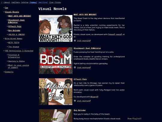 games screenshot