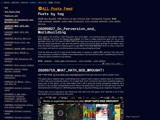 log screenshot