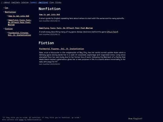 writing screenshot