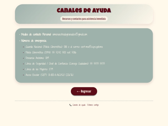 Canalesdeayuda screenshot
