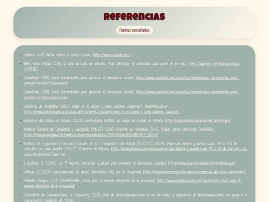 Referencias screenshot