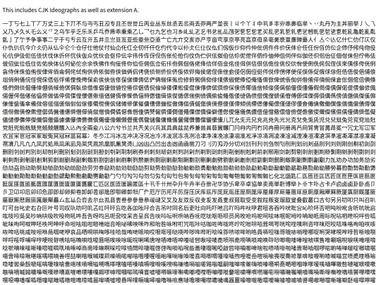 unicode/allchinese screenshot